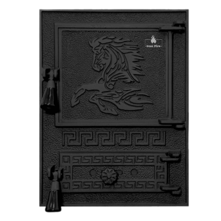 Дверцята для печі Iron Fire Versace WG 370х485 мм, фото 1 , 4388.373грн