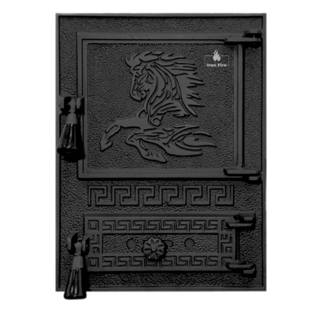 Дверцята для печі Iron Fire Versace WG 370х485 мм, фото 1 , 4356.8775грн