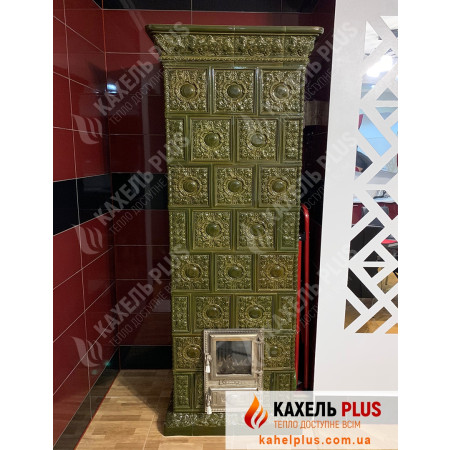Кахельна піч на 104 деталі "Izabella" оливкова, фото 1 , 33592грн