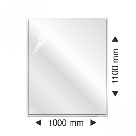 Прямокутна скляна основа під піч з фаскою 1000x1100 мм, фото 1 , 4324грн