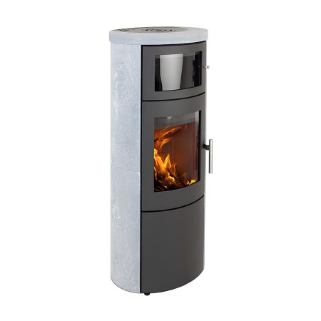 Сталева піч-камін на дровах Heta Scan-Line 820B з духовкою 6,8 кВт (Soapstone), фото 1 , 275080грн