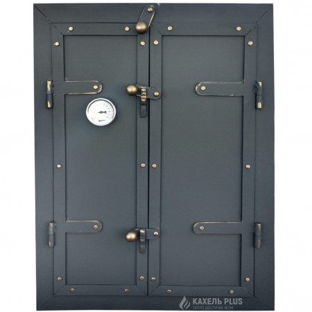 Дверцята для коптильні TORRES 500x700 утеплені з вогнетривкої сталі, фото 1 , 5500грн