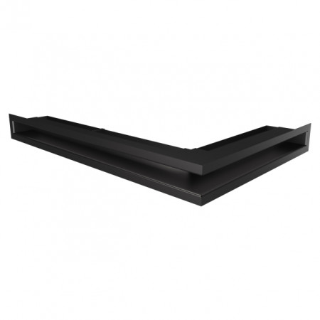 Вентиляційна решітка для каміна SAVEN Loft Angle 60х400x600 чорна, фото 1 , 2439.562грн