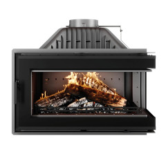 Камінна топка KAWMET W16 з правим бічним склом ECO Black 13.5 кВт фото