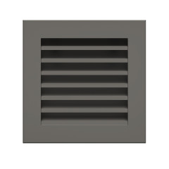 Вентиляційна решітка для каміна SAVEN Hide 17x17 графітова фото