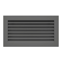 Вентиляційна решітка для каміна SAVEN Hide 17x30 графітова фото