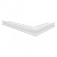 Вентиляційна решітка для каміна SAVEN Loft Angle 60х400x600 біла фото
