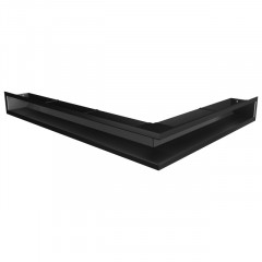 Вентиляційна решітка для каміна SAVEN Loft Angle 90х600x800 чорна фото