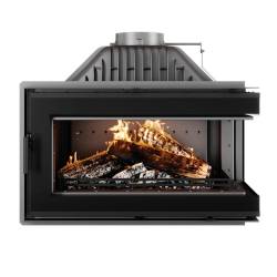 Камінна топка KAWMET W16 з правим бічним склом ECO Black 13.5 кВт фото