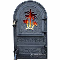 Дверцята для печі зі склом "Palm" 300х520 мм фото