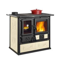 Кухонна піч на дровах La Nordica ROSA SX REVERSE 8,2 кВт (CERAMICA Panna) фото