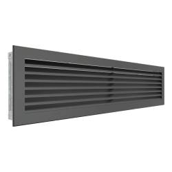 Вентиляційна решітка для каміна SAVEN Hide 17x70 графітова фото