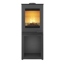 Сталева піч-камін KAWMET HARITA S15v L-Box ECO 5,7 кВт на дровах фото