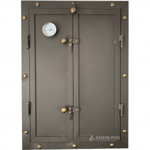 Дверцята для коптильні KELLER 500x700 утеплені з вогнетривкої сталі фото