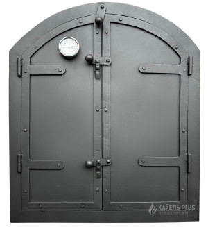 Дверцята для коптильні TORRES 600x700 мм утеплені з вогнетривкої сталі фото