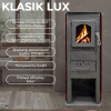 Піч Termo Sistem KLASIK LUX із котлової сталі бордо для дому та дачі з варильною поверхнею, фото 8, 9079.2282грн