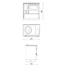 Кухонна піч ALFA-PLAM ALFA 85 G (білий) з варильною поверхнею та духовкою, фото 3, 46827грн