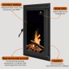 Дверцята для каміна Iron Fire Brown 440x640 мм  , фото 6, 9129.834грн