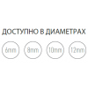 Шнур з керамічного волокна HANSA Ø 12 мм, довжина 2,5 м, фото 2, 634.68грн