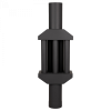 Теплообмінник нержавіючий фарбований чорний 130 мм, фото 2, 4460грн