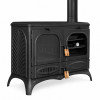 Чавунна піч кухня на дровах Flame Stove Palm Kuzineli Horizontal 15 кВт, фото 2, 73944грн