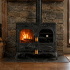 Чавунна піч кухня на дровах Flame Stove Palm Kuzineli Horizontal 15 кВт, фото 7, 73944грн