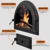 Комплект чавунних дверцят Iron Fire Viola 585х440 мм + піддувальна Style 50 315х165 мм, фото 7, 10790.0415грн