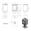 Сталева піч KRATKI KOZA K5 на нозі, фото 5, 47601грн