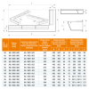 Вентиляційна решітка для каміна SAVEN Loft Angle 90х400x600 кремова, фото 5, 3224.832грн