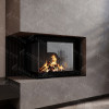 Кутова камінна топка M-FIRE 60 14 кВт на дровах (ліве скло) чорний шамот, фото 12, 102255грн