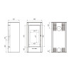 Сталева дров'яна піч-камін Defro Home Orti 2.0 8 кВт, фото 6, 100620грн
