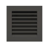 Вентиляційна решітка для каміна SAVEN Hide 17x17 чорна, фото 2, 597.9062грн