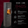 Акумуляційна піч-камін на дровах Heta Scan-Line 840S 6,8 кВт (Steel), фото 6, 197600грн