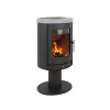 Сталева піч-камін на дровах Heta Scan-Line 850 6,8 кВт (Soapstone top Turnable pedestal), фото 2, 177060грн