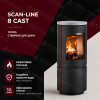 Сталева піч-камін на дровах Heta Scan-Line 8 cast 4,7 кВт (Red soapstone top) , фото 5, 173555грн