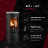 Сталева піч-камін на дровах Heta Scan-Line 8 cast 4,7 кВт (Red soapstone top) , фото 7, 173555грн
