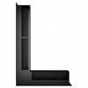 Вентиляційна решітка для каміна SAVEN Loft Angle 90х400x600 чорна, фото 3, 2666.688грн