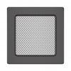 Вентиляційна решітка для каміна SAVEN 17х17 графітова, фото 3, 396.6535грн