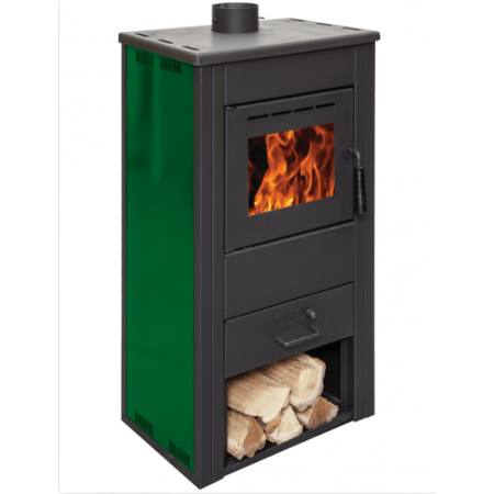 Печь на дровах Termo Sistem TERMOKREKA LUX (красный) 8 кВт отопительные для дома и дачи, фото 1 , 11067.5грн