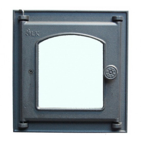 Дверца печная со  стеклом  Livnica Kula LK 361 310x340 мм, фото 1 , 5160грн