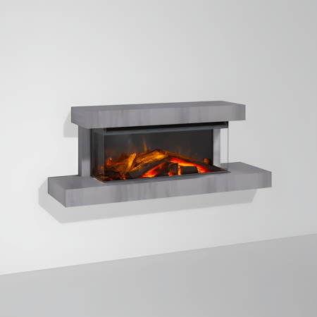 Трехсторонний электрокамин La Nordica LUMEN 870 с обогревом (с рамкой STONE), фото 1 , 164079грн