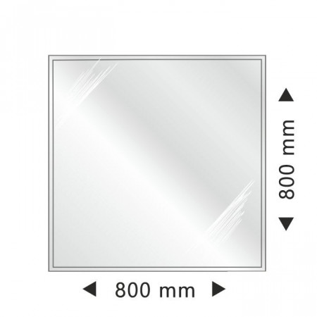 Квадратная стеклянная основа под печь 800x800х6 мм, фото 1 , 2451грн
