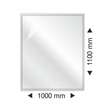 Прямоугольная стеклянная основа под печь 1000x1100х6 мм, фото 1 , 3182грн
