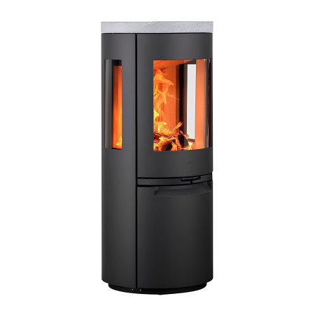 Стальная печь-камин на дровах Heta Scan-Line 900 side windows 6,8 кВт (Soapstone Scan-Line 900 side windows Soapstone top), фото 1 , 225160грн