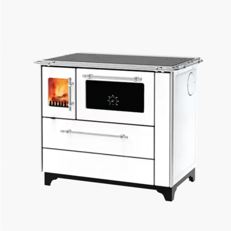 Кухонная печь ALFA-PLAM DONNA 90 белая с варочной поверхностью и духовкой отопительно-варочная, фото 1 , 46440грн