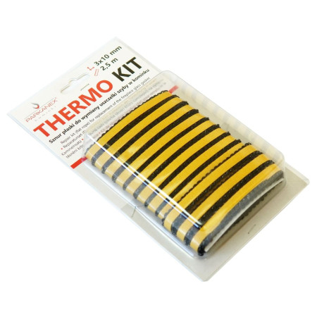Ремкомплект Thermo Kit (шнур термостойкий уплотнительный самоклеящийся) 10х3 мм, фото 1 , 417.1грн