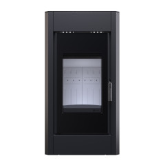 Стальная печь-камин BOKAR Aston ST/FD/WD 4380 9,0 кВт white ceramatex фото