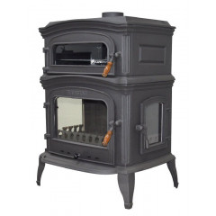 Чугунная печь Flame Stove Altara Premium с духовкой и боковой дверкой фото