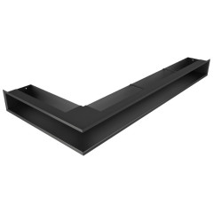 Вентиляционная решетка для камина 95х950х450 SAVEN Loft Angle угловая правая черная фото