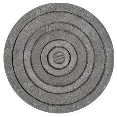 Плита чугунная ГЛВТ 490 мм с конфоркой под котел круглая фото
